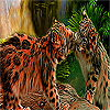 Naughty tigers in the woods puzzle